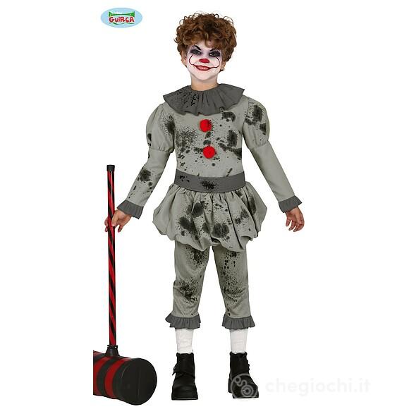 Costume Pagliaccio Grigio Assassino Bambino Taglia 10-12 Anni (83420)