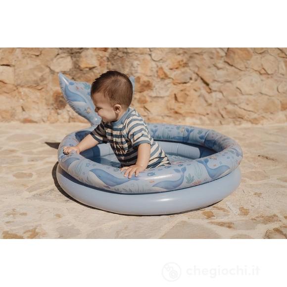 Piscina Gonfiabile Blu Ocean con Coda - 80 cm