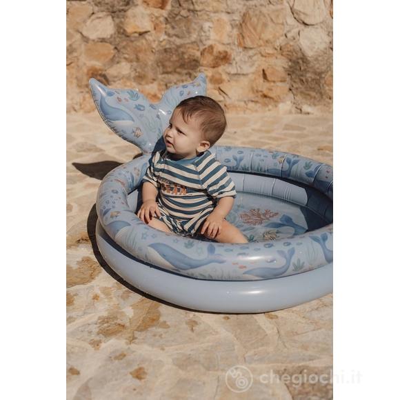 Piscina Gonfiabile Blu Ocean con Coda - 80 cm