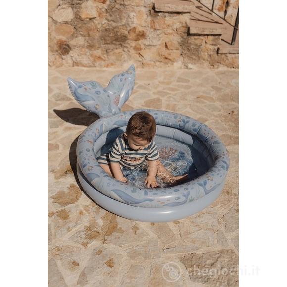 Piscina Gonfiabile Blu Ocean con Coda - 80 cm
