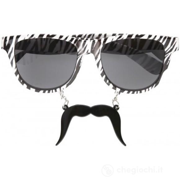 Occhiali Macho con Baffo