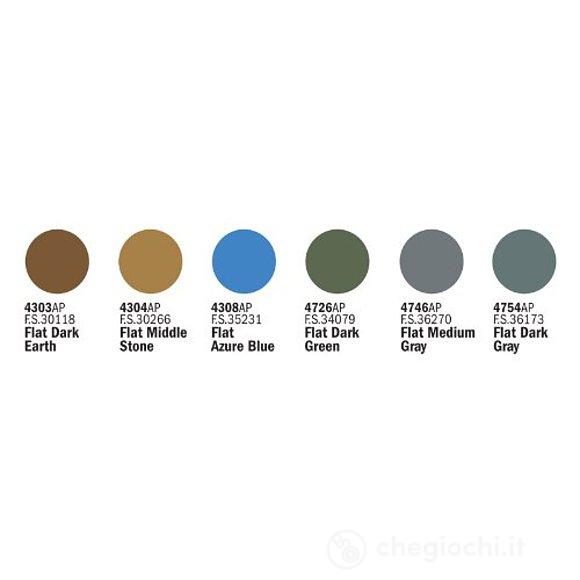  Set 6 Colori Aerei inglesi RAF 2 Guerra Mondiale (432AP)