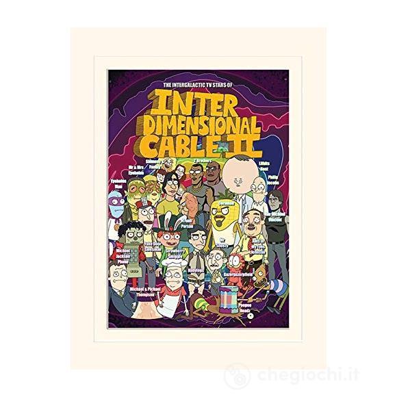 Rick And MorStars Of Interdimensional Cable (Stampa 30X40 Cm)
