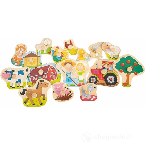 Peg Puzzle Fattoria 16 Pz (10440)