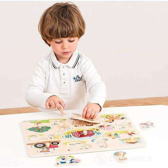 Peg Puzzle Fattoria 16 Pz (10440)