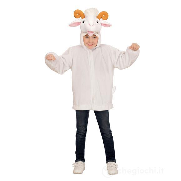 Capra In Peluche Soft (Felpa Con Cappuccio E Maschera) (98 Cm / 1-2 Years)