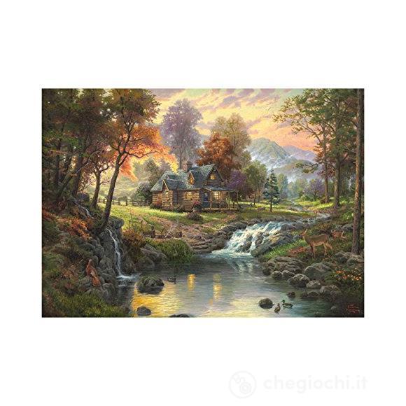 Puzzle - Holzhaus Am Bach - 1000 Pezzi
