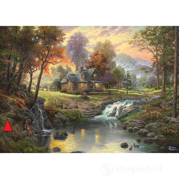 Puzzle - Holzhaus Am Bach - 1000 Pezzi