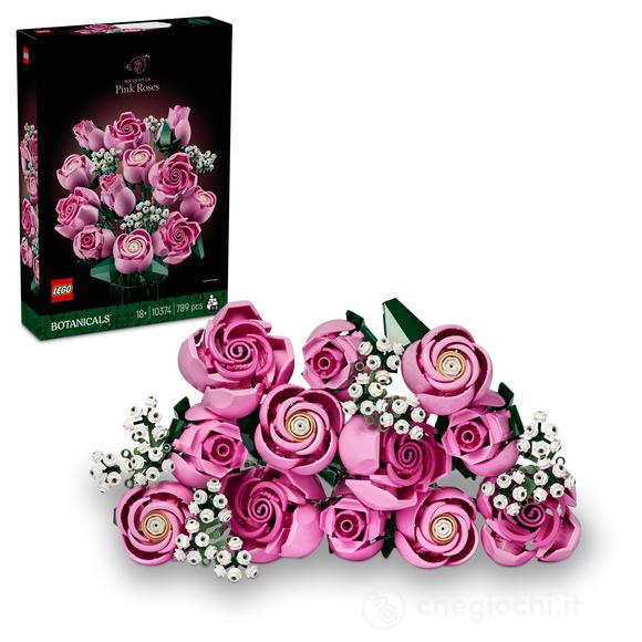 Set Mattoncini Da Costruzione Panda Floreale – 999 Pezzi Fai-da-te Con Bouquet Di Fiori E Custodia Antipolvere – Regalo Per Adulti E Ragazzi
