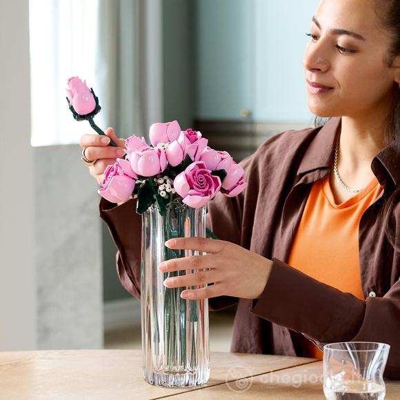 Bouquet di rose rosa (10374)