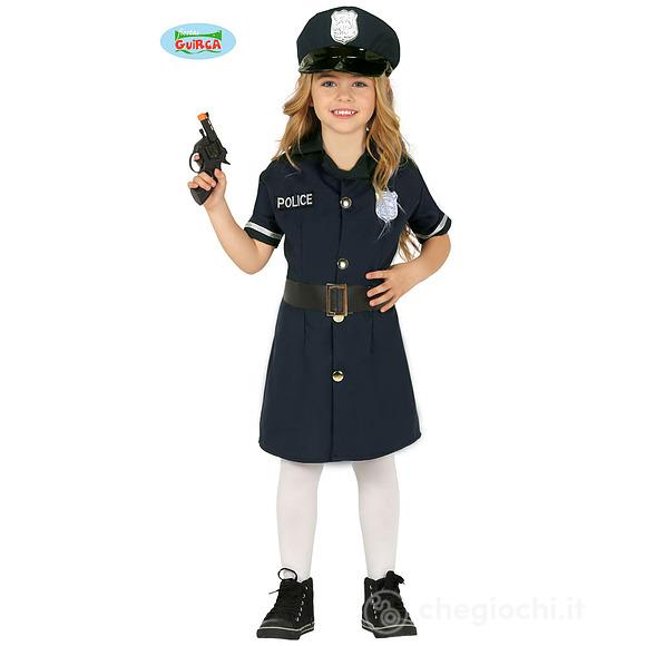 Costume Poliziotta Di Quartiere Bambina Taglia 5-6 Anni (88454)