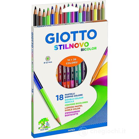 Stilnovo Bicolor, 18 Pastelli Doppio Colore