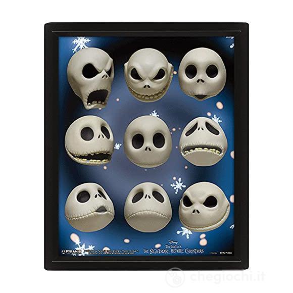 Disney - Nightmare Before Christmas - Jack Expressions 3D Lenticular Poster 25x20 Cm