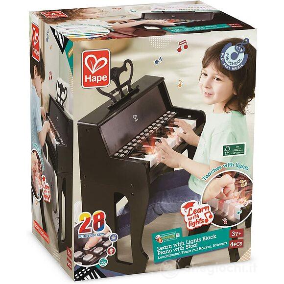 Piano impara con le luci con sgabello (E0629)