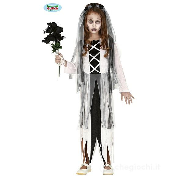 Costume Sposa Fantasma Bambina Taglia 5-6 Anni (83463)