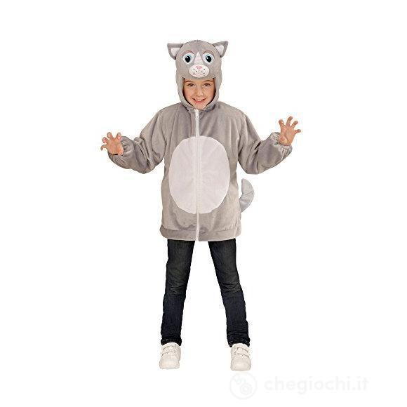 Gatto In Peluche Soft (Felpa Con Cappuccio E Maschera) (104 Cm / 2-3 Years)
