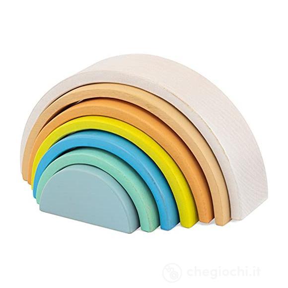Trenino in legno Wooden Rainbow Stacking Game