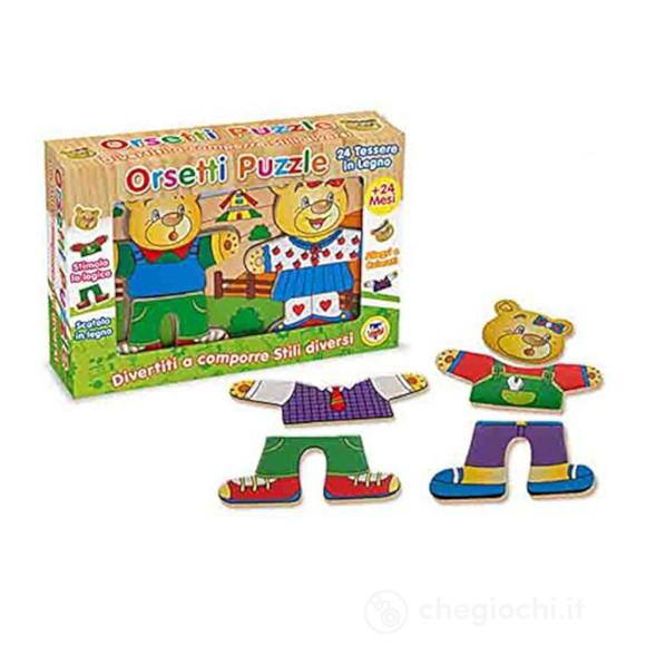Puzzle Orsetti 24 tessere in legno
