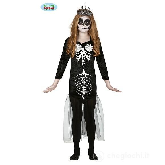 Costume Sirena Scheletro Bambina Taglia 10-12 Anni (83474)