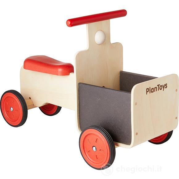 Cavalcabile carretto delle consegne in legno
