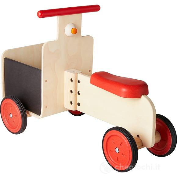 Cavalcabile carretto delle consegne in legno