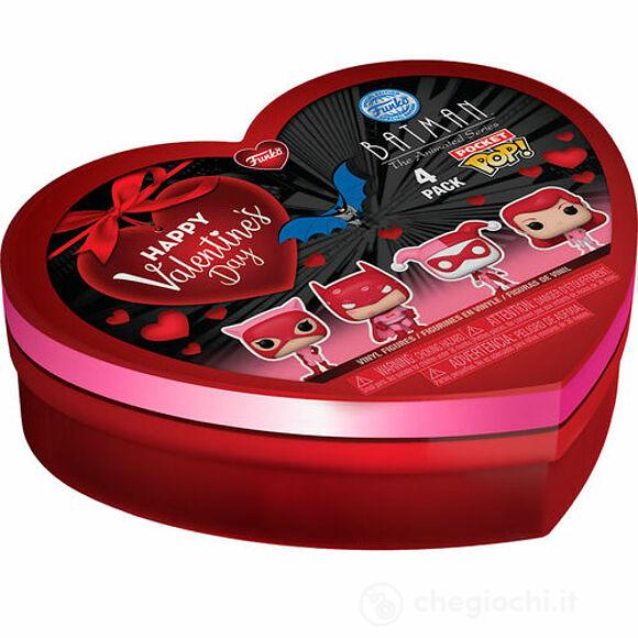 DC Comics: Funko Pocket Pop - DC Valentine - Box 4 Pieces