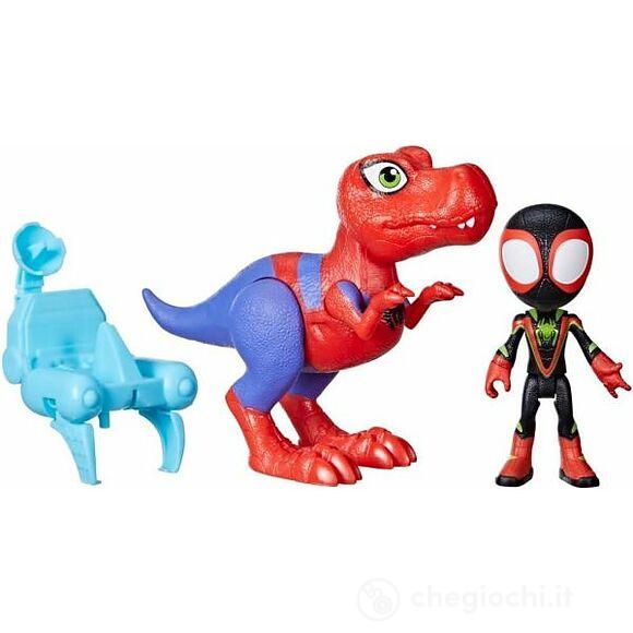 Spidey Dino Con Personaggio E Accessori - Miles