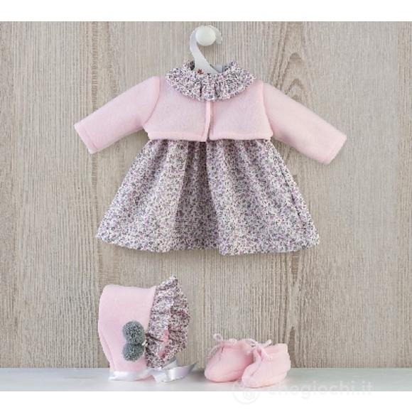 Vestito Leo Giacca Rosa Fiori Grigi 46cm (3183470)