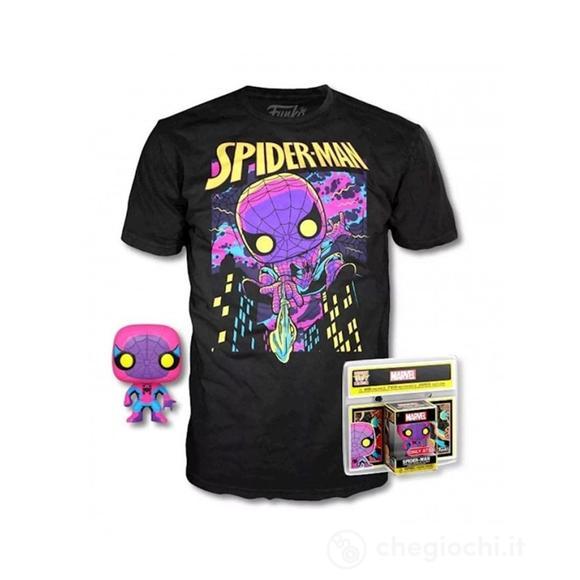 Funko Tee+Pop Spider-Man Blacklight S