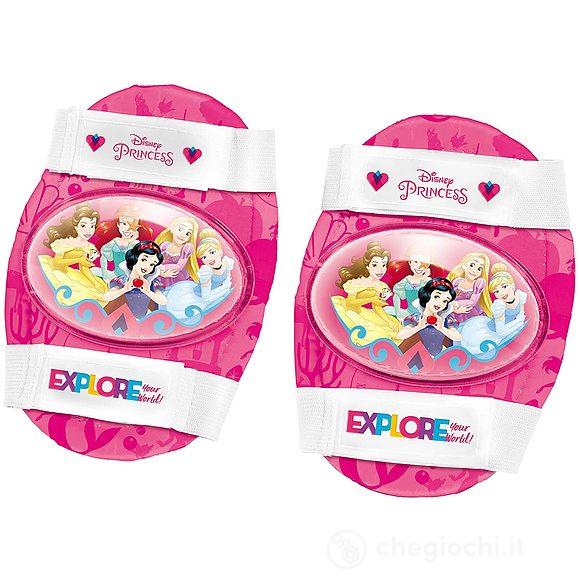 Pattini a rotelle Regolabili Princess Disney Taglia 22/29 Set Completo di Borsa Trasparente, gomitiere e Ginocchiere (18488)