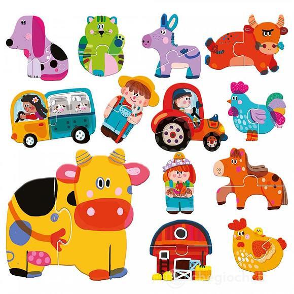 2 pieces Puzzle Touch Farm (MU24889)