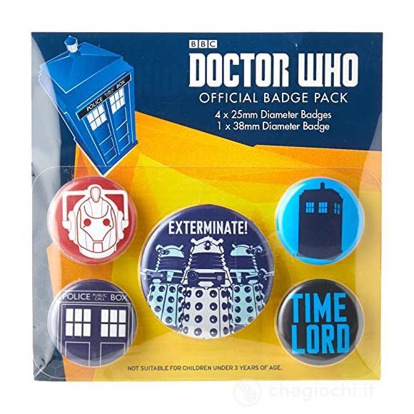 Doctor Who: Exterminate Pin Badge Pack