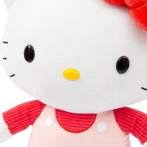 Hello Kitty Peluche Cm 30 Salopette Rosa