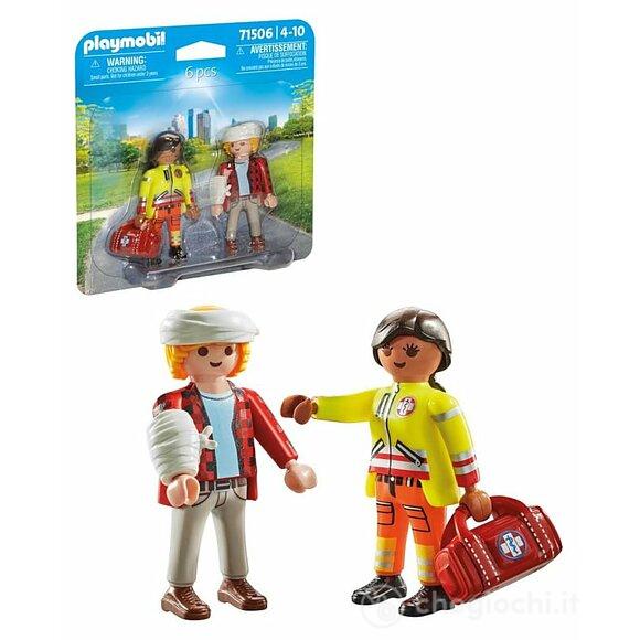 Paramedico con paziente (71506)