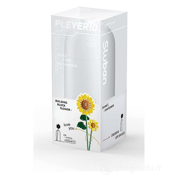 Flower Doppio Stelo Girasole Con Vaso