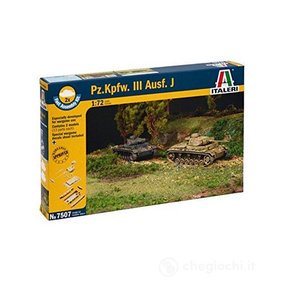 Carro armato Pz.Kpfw. III Ausf.J  (2 Fast Assembly Models) (7507S)