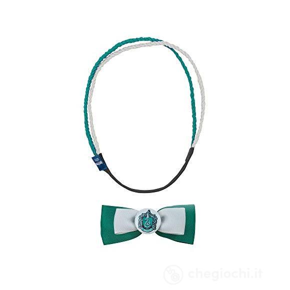Hp Slytherin Double Headband&Clip Set
