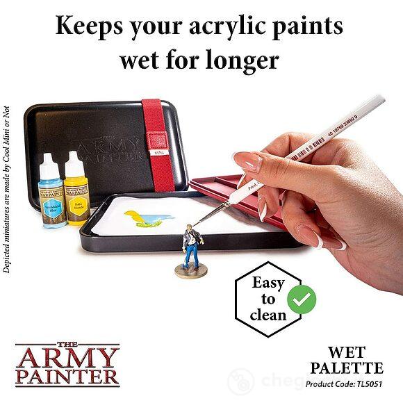 Tavolozza Umida Porta Pennelli 50 Strati e 2 Spugne per Pittura miniature - Army Painter Wet Palette