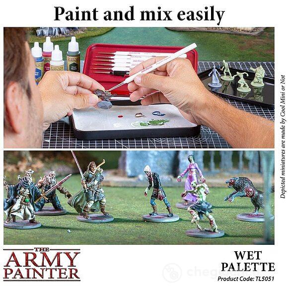Tavolozza Umida Porta Pennelli 50 Strati e 2 Spugne per Pittura miniature - Army Painter Wet Palette