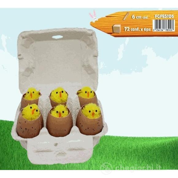 Uova Con Pulcini Confezione 6 Pz (785106)