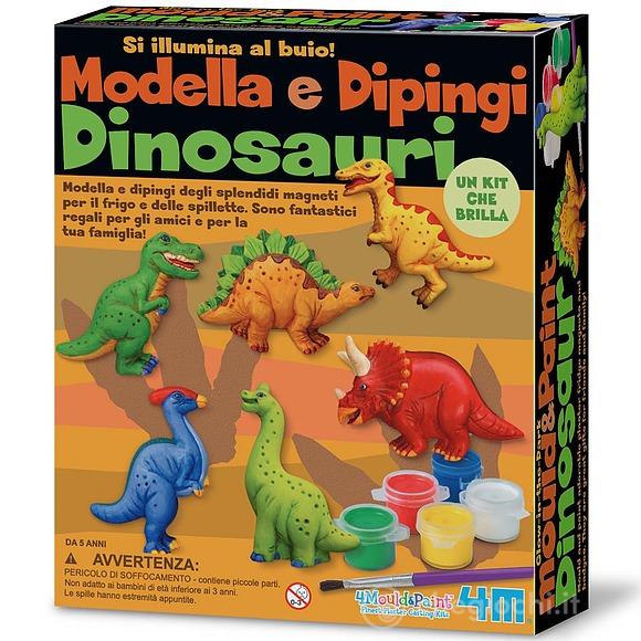 Modella & Dipingi Dinosauri Glow In the Dark (03514)