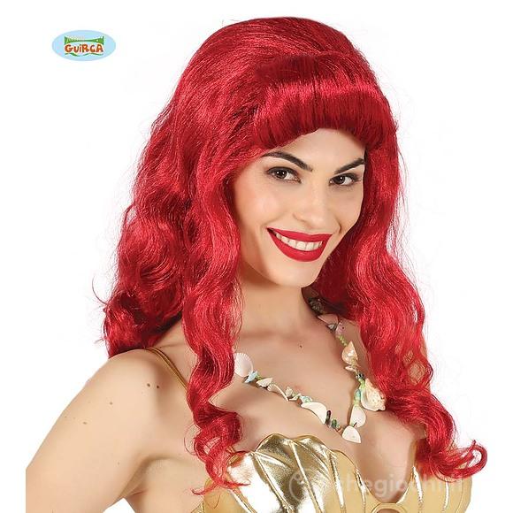 Parrucca Lunga Rossa Principessa Dei Mari Sirena (4514)