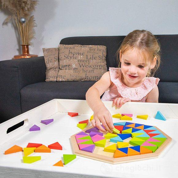 Puzzle ottagonale legno (10515)