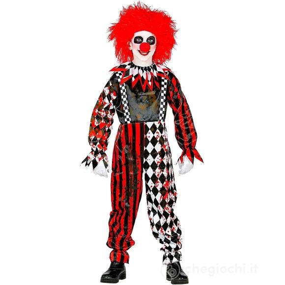Costume pagliaccio horror taglia 5-7 anni 128 cm