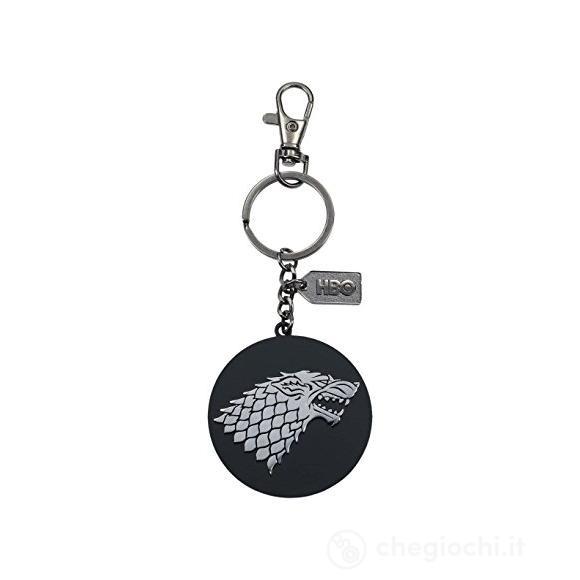 Got Stark Silver Logo Metal Keychain