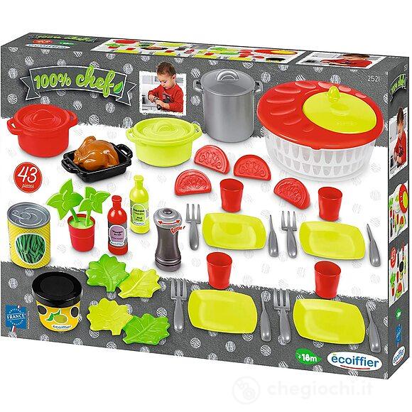 100% Chef Set Cucina con lava insalata e 43 accessori (7600002521)