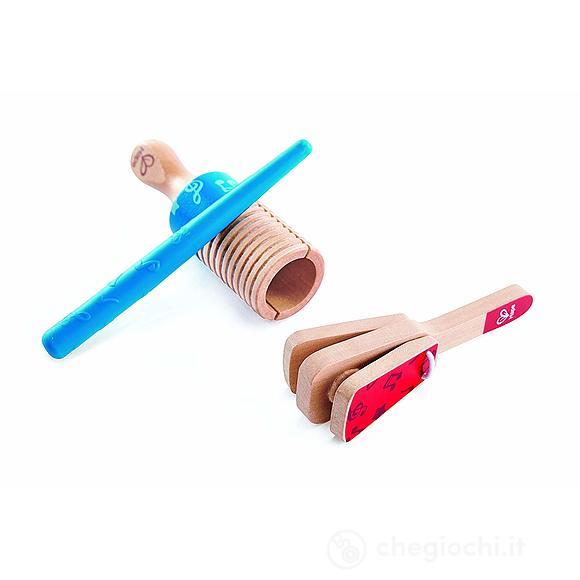 Set Percussioni Duo in legno (E0605)