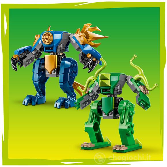 LEGO NINJAGO 71853 Duello con il Drago-Mech di Jay, 2 Action Figure Giocattolo e 2 Minifigure, Regalo per Bambini da 4+ Anni
