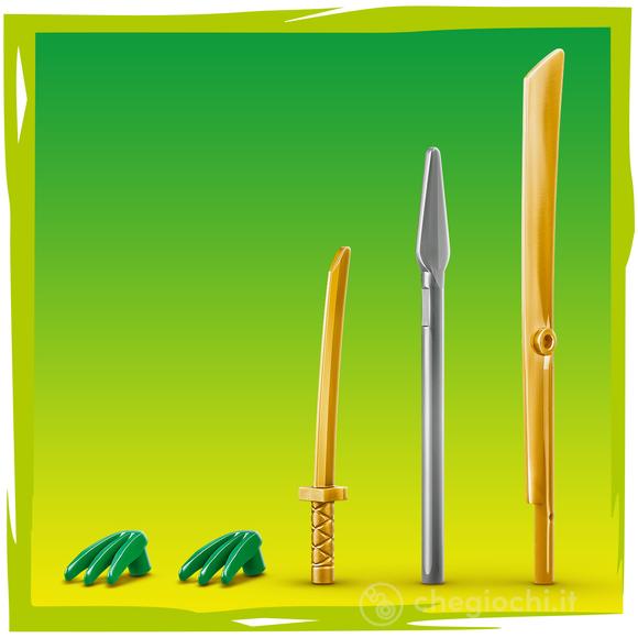 LEGO NINJAGO 71853 Duello con il Drago-Mech di Jay, 2 Action Figure Giocattolo e 2 Minifigure, Regalo per Bambini da 4+ Anni