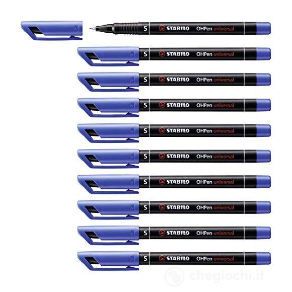 Confezione 10 Pz - Stabilo Ohpen Sf Permanente Blu